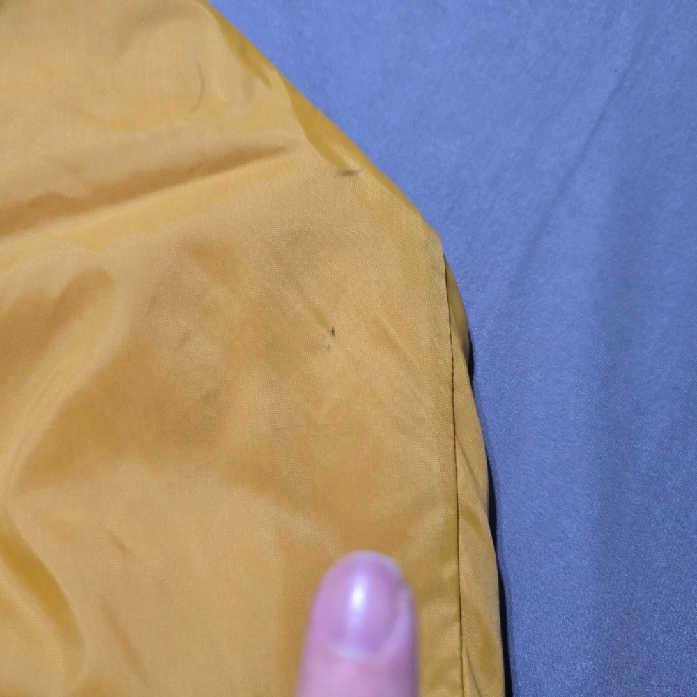 Vintage Champion Coaches Jacket Mens Large Gold John Purdue Club USA Made 80's - Picture 2 of 11